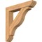 Ekena Millwork Funston Slat Smooth Bracket w/ Offset Brace, Western Red Cedar, 7 1/2"W x 40"D x 40"H BKT0806X40X40FST06SWR - alternate 1